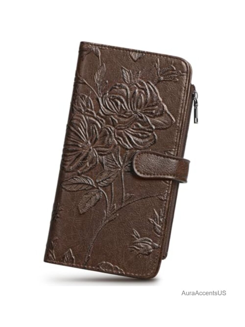 RFID Blocking Vegan Leather Wallet Slim Card Holder Clutch